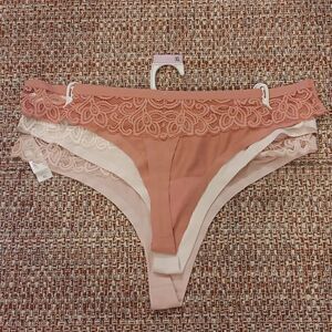 Tranquil‎ & True Lace Back Panties 3 Pairs New With Tags